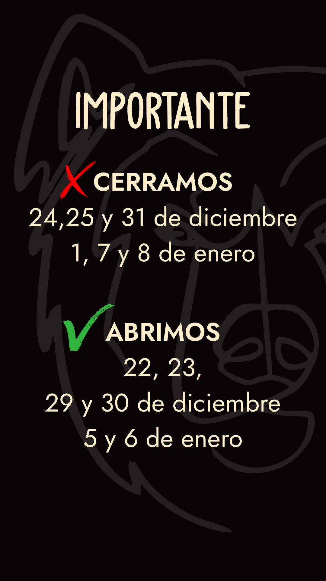Horario Navidad 2025
